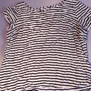 Black Pin stripped shirt.